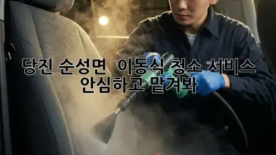 당진 순성면 🏡 이동식 청소 서비스, 안심하고 맡겨봐! ✨